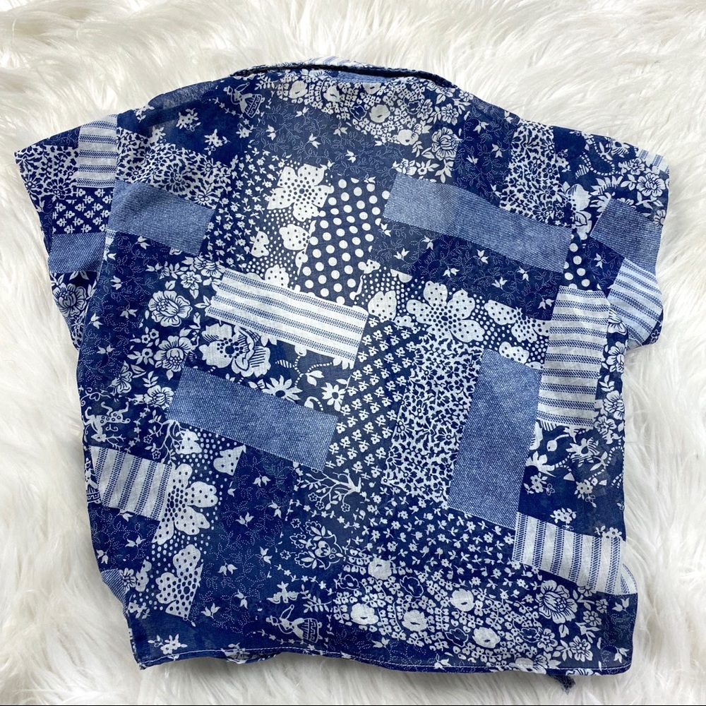 VTG 70’s Shirtlings Tie Crop Top Dutch Deer Boho - Picture 6 of 7